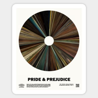 minimal_Pride & Prejudice Barcode Movie Sticker